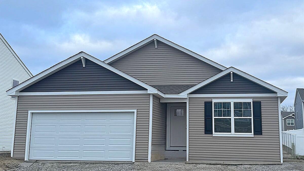 a front view of a house