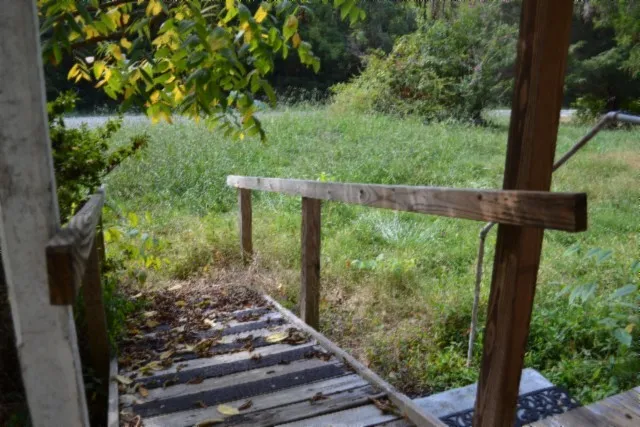 a view of an entryway with a fireplace