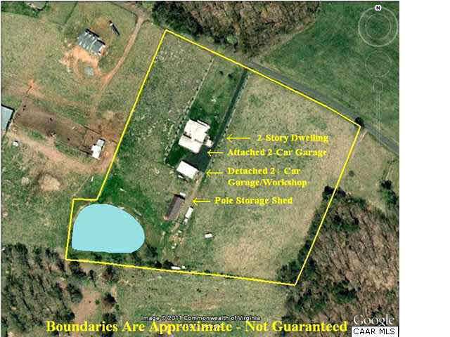 1141 John Tucker Road Aroda, VA 22709 - Photo 33 of 34 Aerial View with Info.