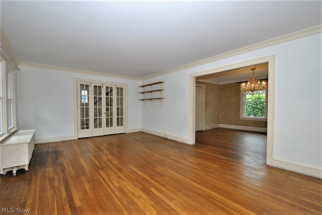 3133 Chadbourne Road Cleveland, OH 44120 - Photo 3 of 18 Pretty French doors to foyer in large living room