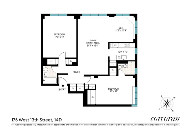 $2,249,000 | 175 West 13th Street, Unit 14D | West Village