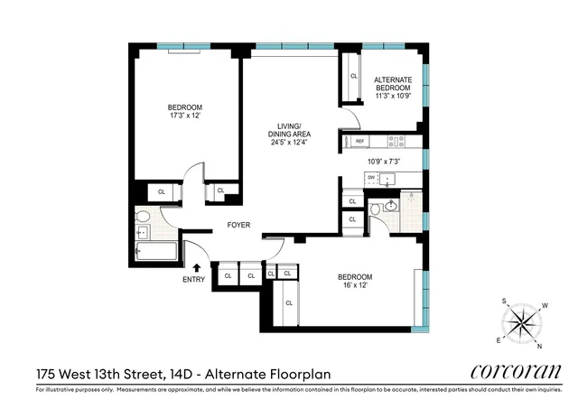 $2,249,000 | 175 West 13th Street, Unit 14D | West Village