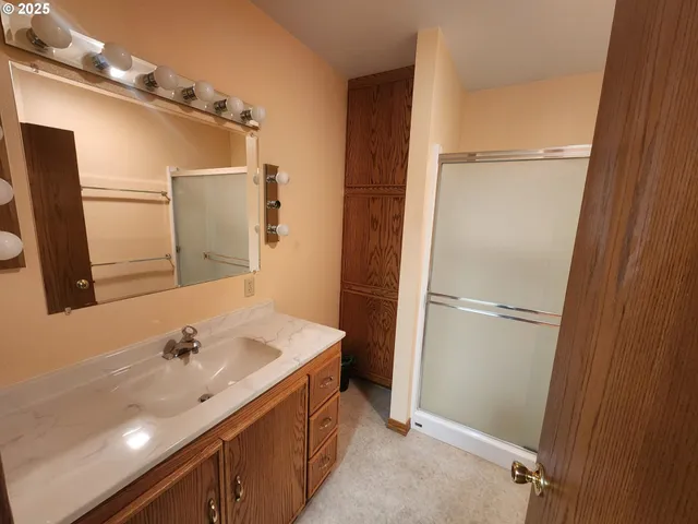 a bathroom with a sink and a toilet