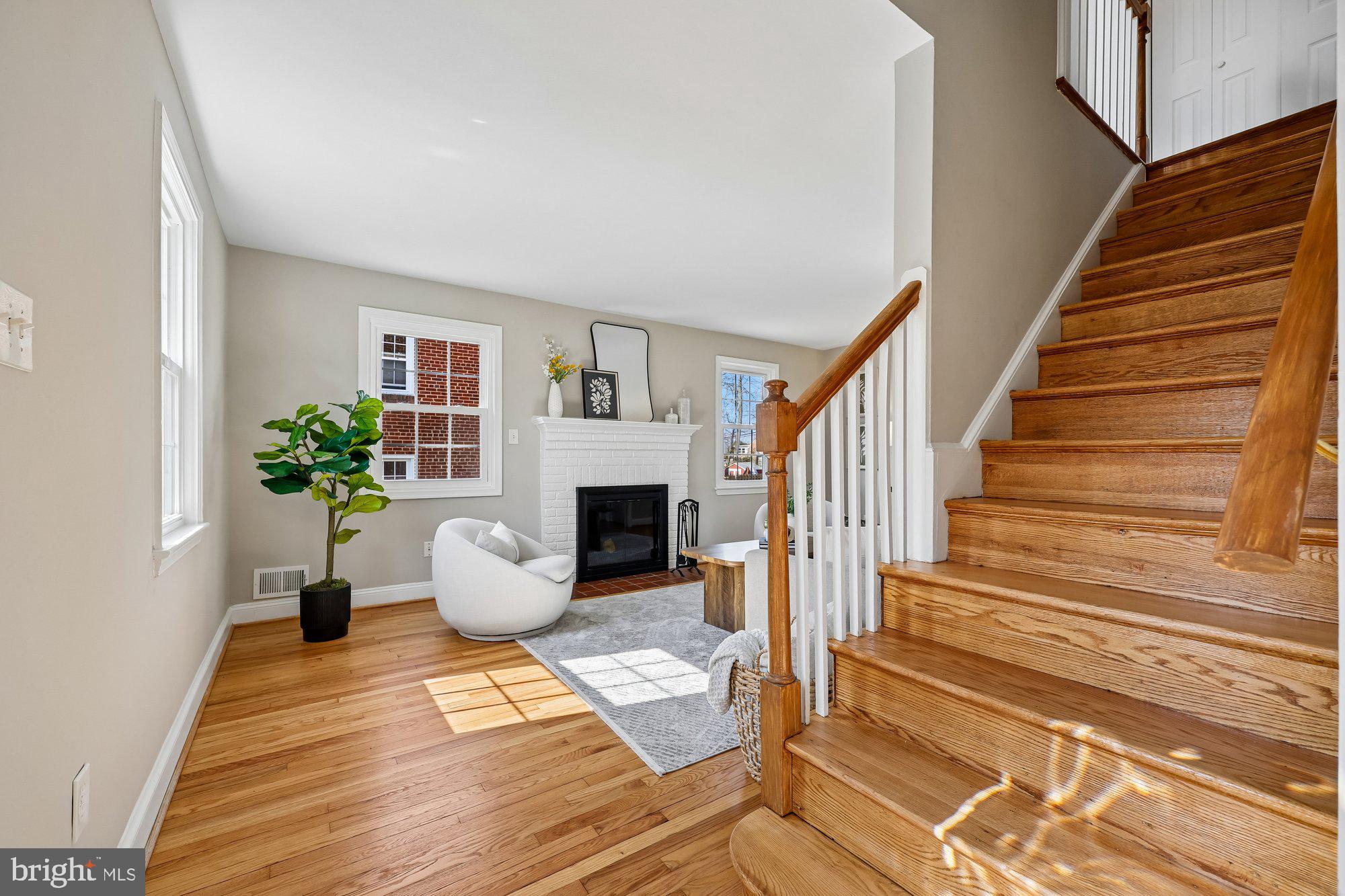 2613 Elnora Street Silver Spring, MD 20902 - Photo 5 of 54 a view of entryway and hall with wooden floor