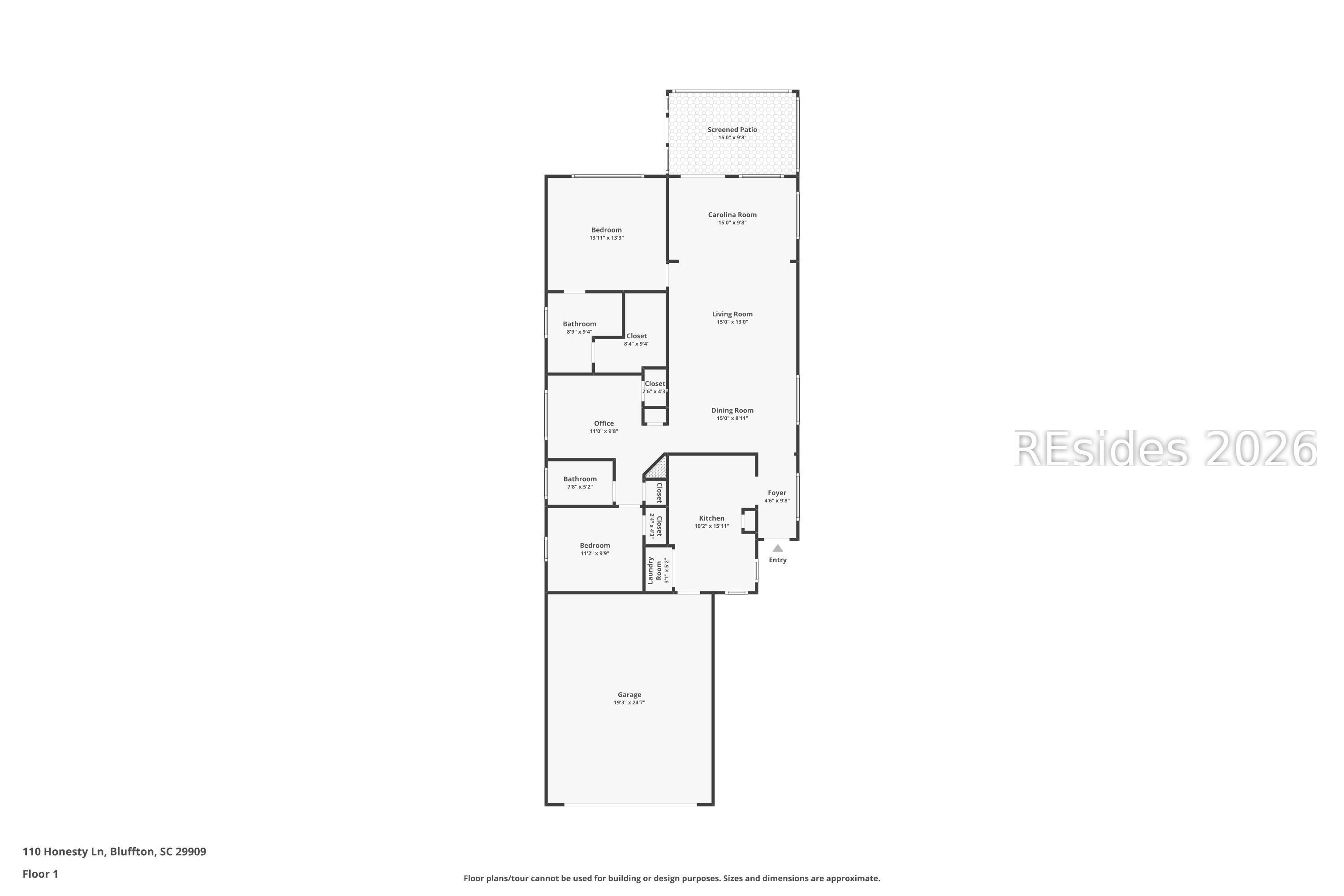 110 Honesty Lane Bluffton, SC 29909 - Photo 47 of 48 Floorplan