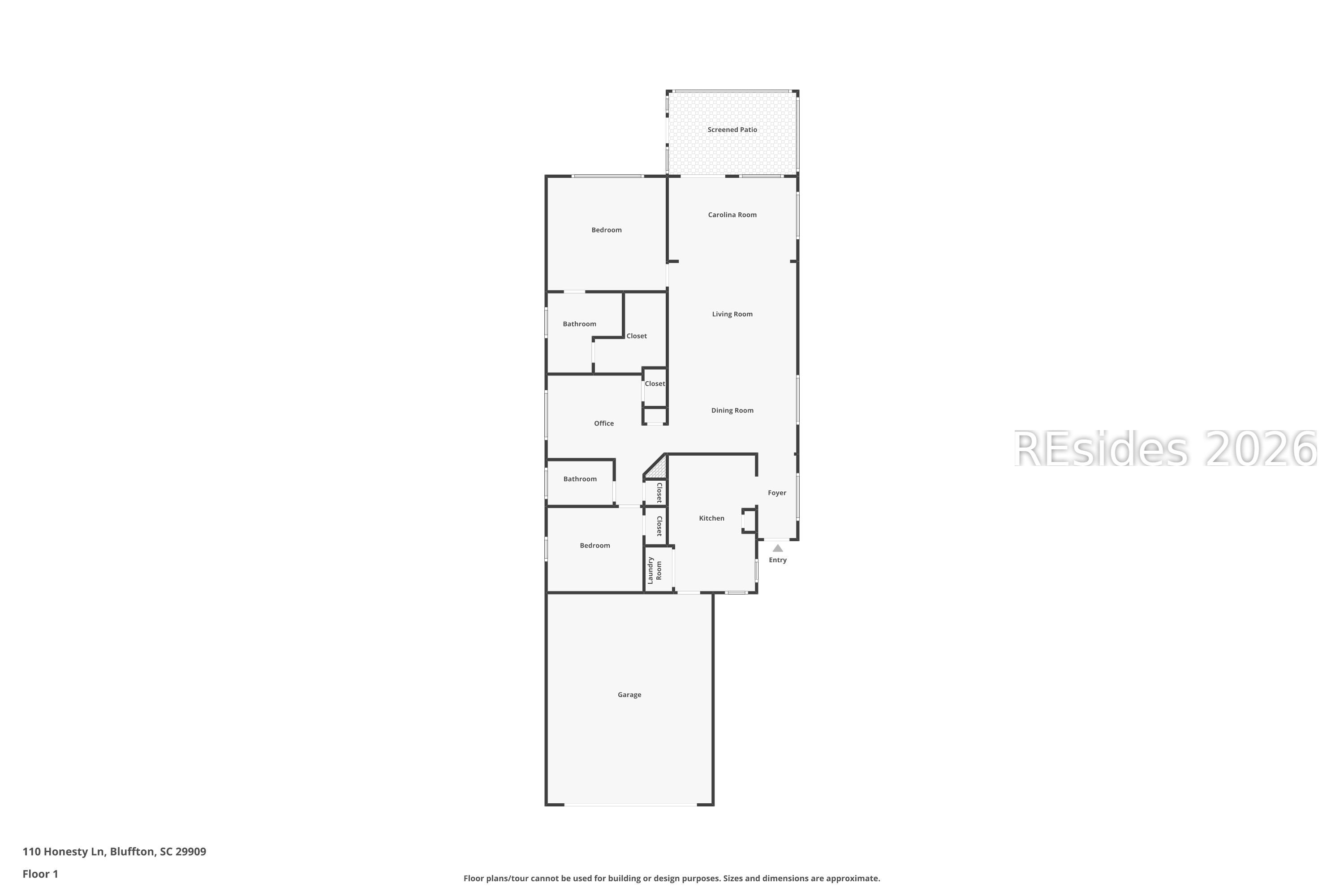 110 Honesty Lane Bluffton, SC 29909 - Photo 48 of 48 Floorplan