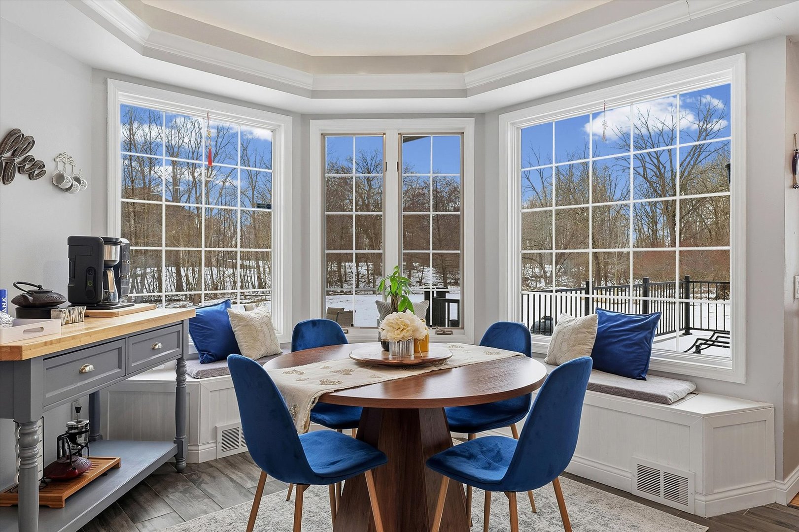1307 Cross Creek Road Mahomet, IL 61853 - Photo 25 of 75 a view of a dining room with furniture window and outside view