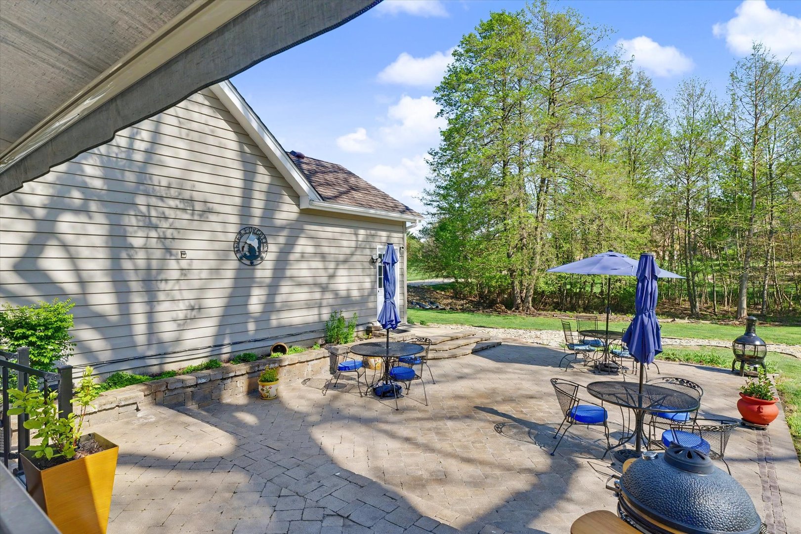 1307 Cross Creek Road Mahomet, IL 61853 - Photo 59 of 75 a view of backyard with swimming pool and seating space