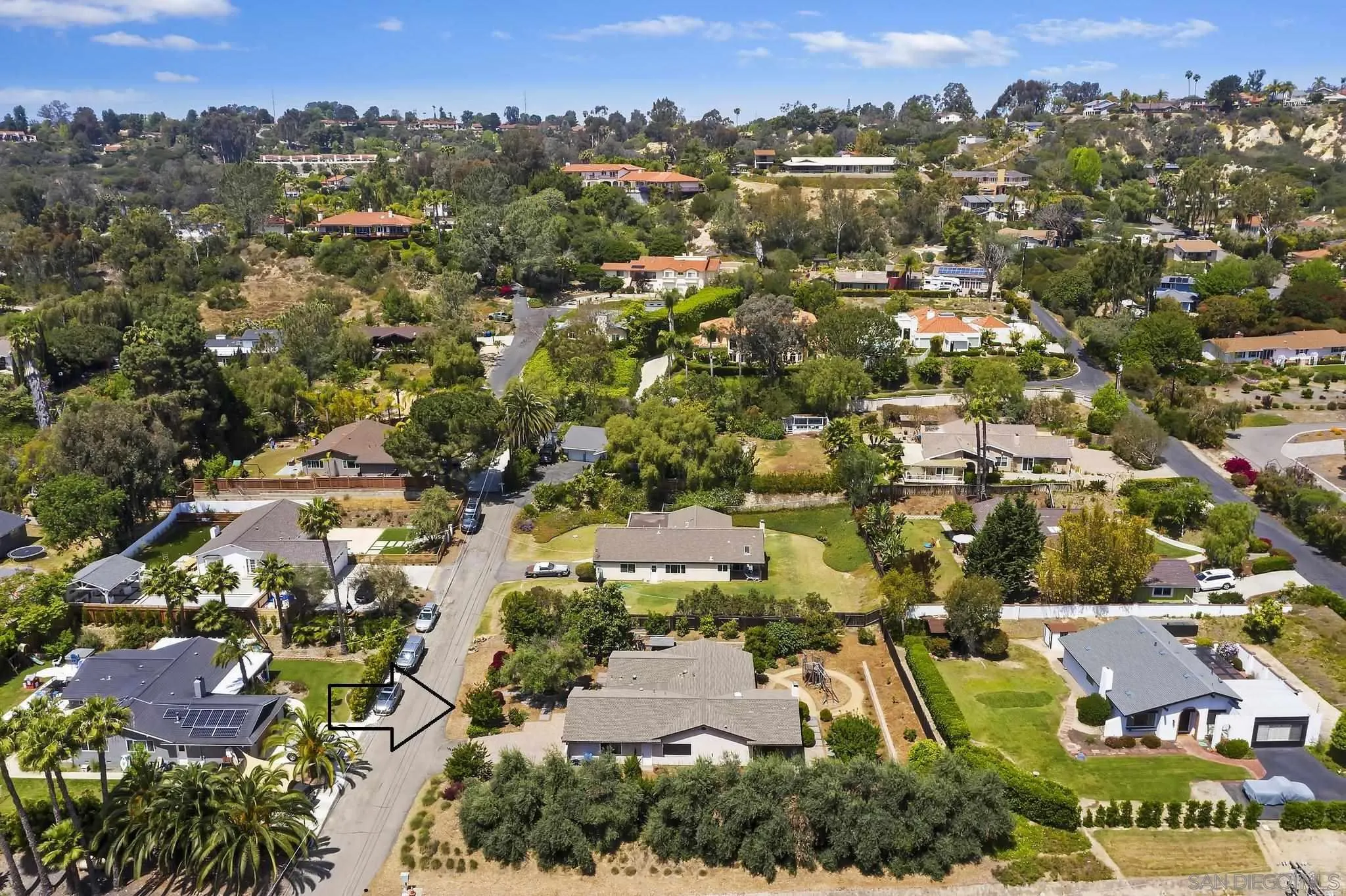 236 Rancho Santa Fe Road Encinitas, CA 92024 - Photo 31 of 32 an aerial view of residential houses with outdoor space