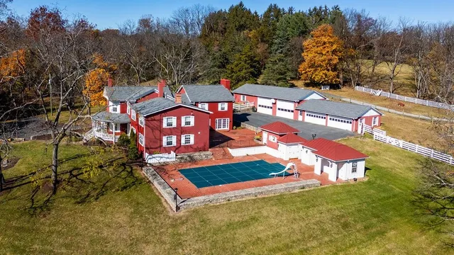 a view of swimming pool from a balcony
