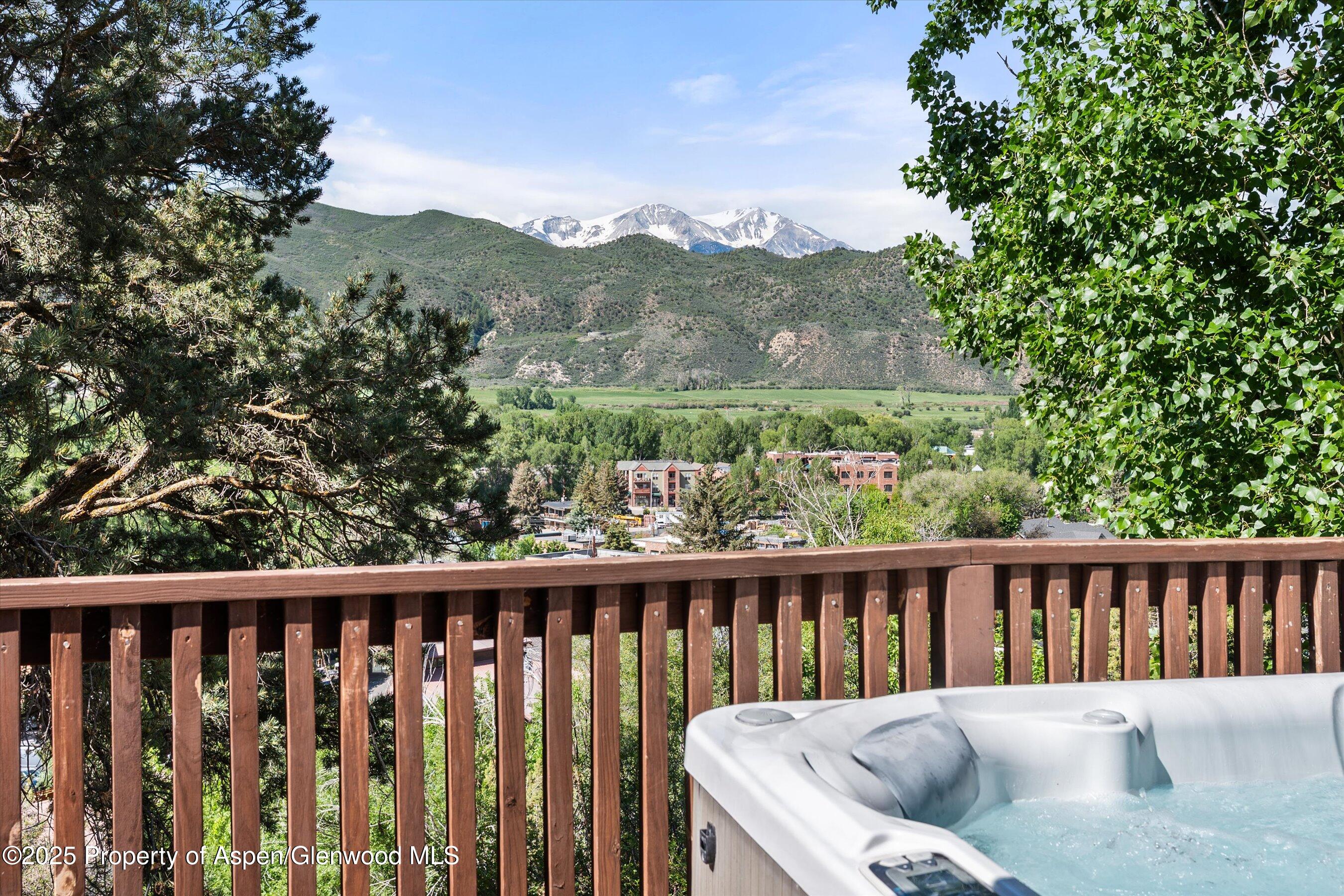 217 Longhorn Lane Basalt, CO 81621 - Photo 2 of 23 a balcony with wooden floor and a forest view