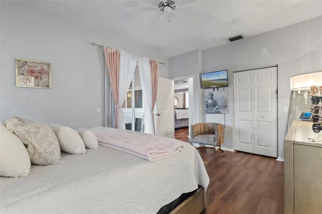 a bathroom with a sink double vanity and a mirror