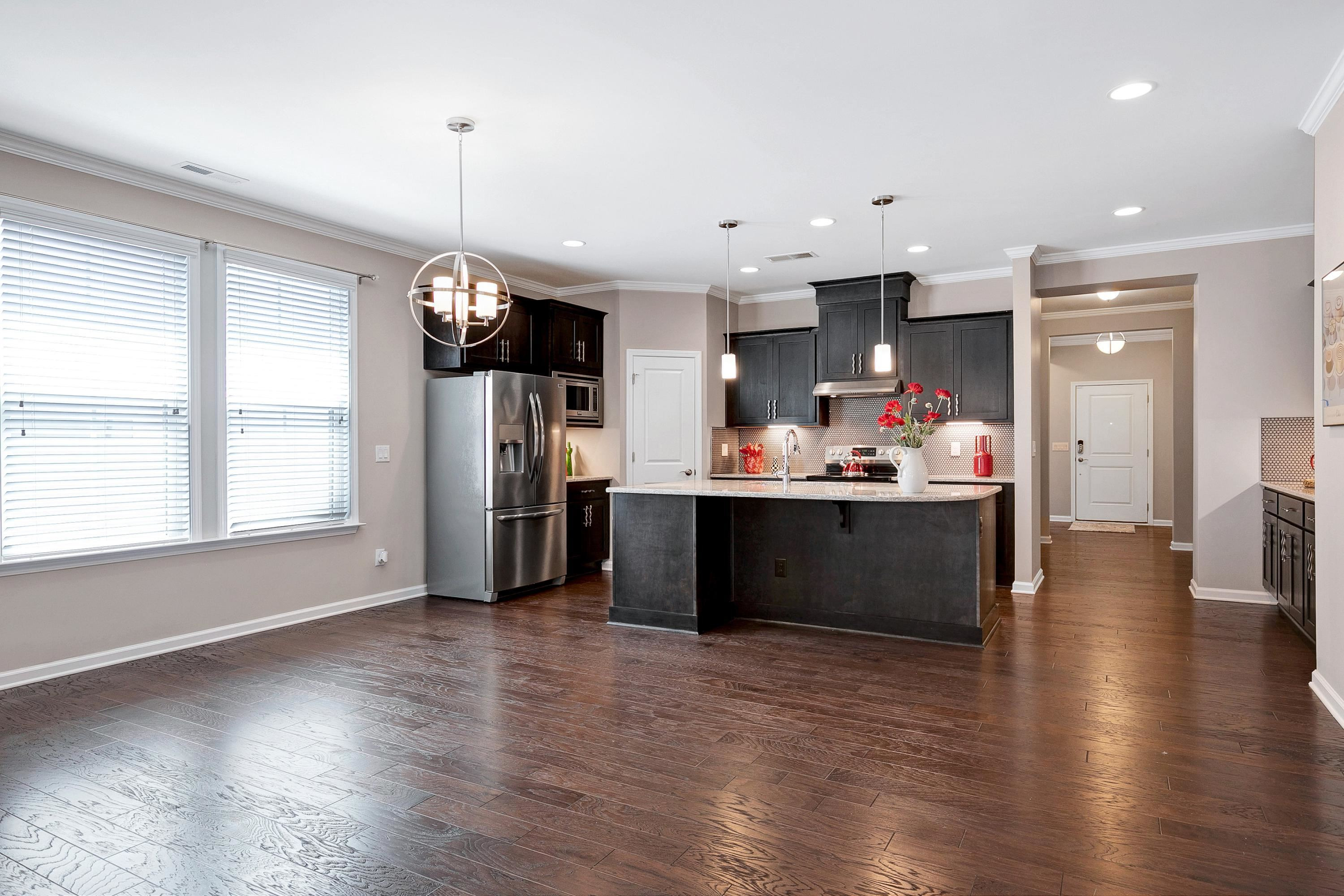 811 Atticus Way Durham, NC 27703 - Photo 9 of 33 a view of kitchen with refrigerator and window