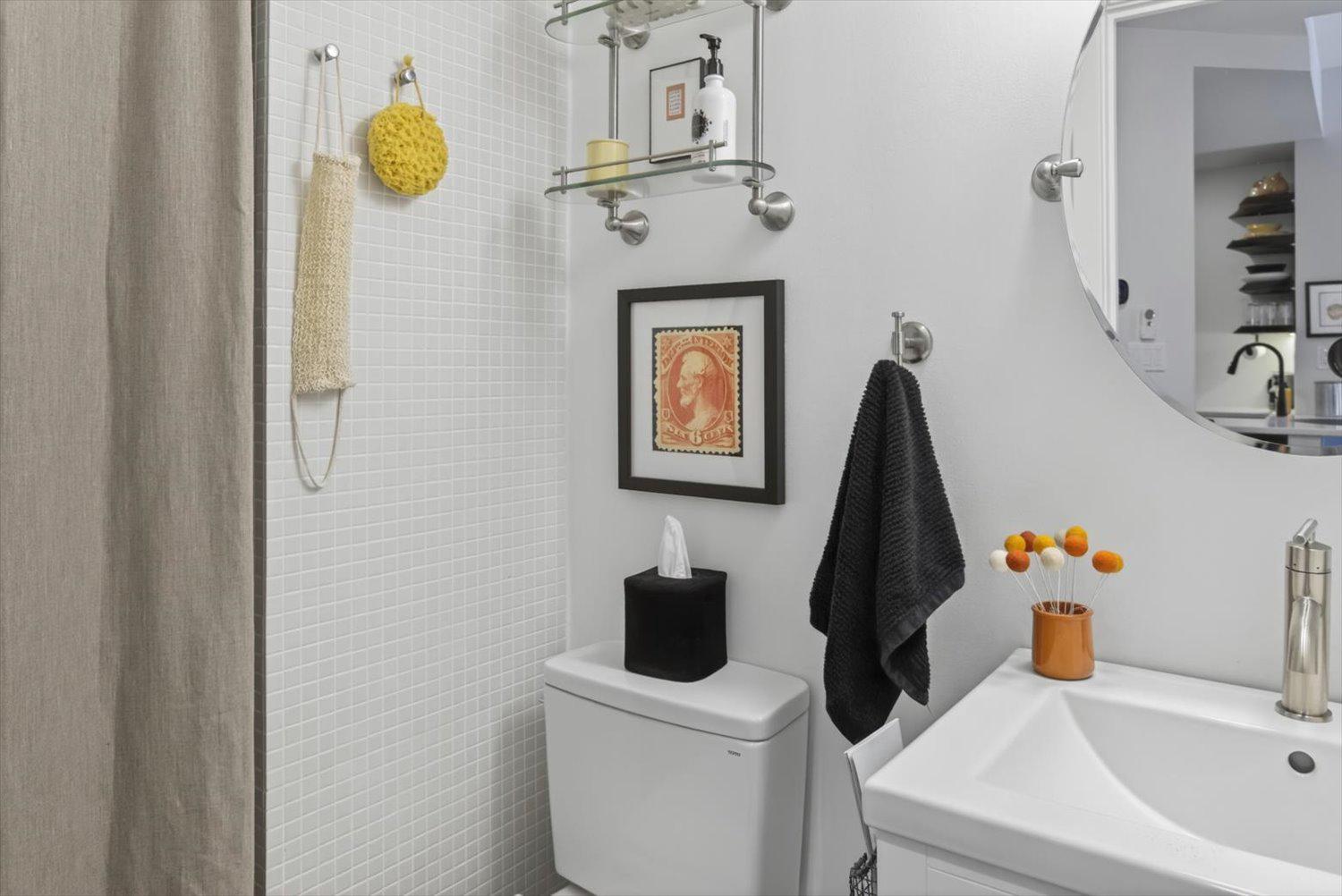 410 5th Street Northeast, Unit 1 Washington, DC 20002 - Photo 28 of 37 Chic second bathroom with modern accents.
