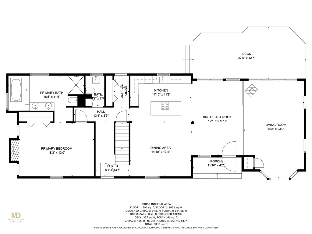 238 Nipmuc Road Scituate, RI 02825 - Photo 50 of 50 First floor floorplan