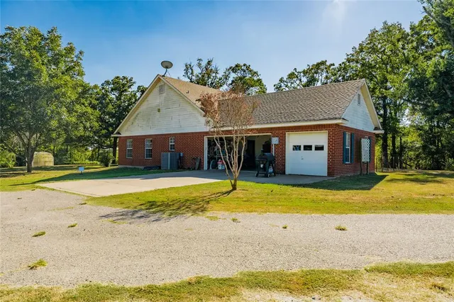 a view of a house with swimming pool and a yard
