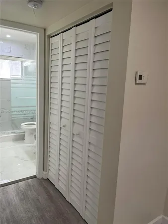 wooden floor in a bathroom