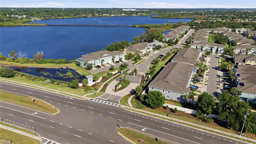 2013 Sunset Wind Loop Oldsmar, FL 34677 - Photo 40 of 43 an aerial view of a house with a lake view