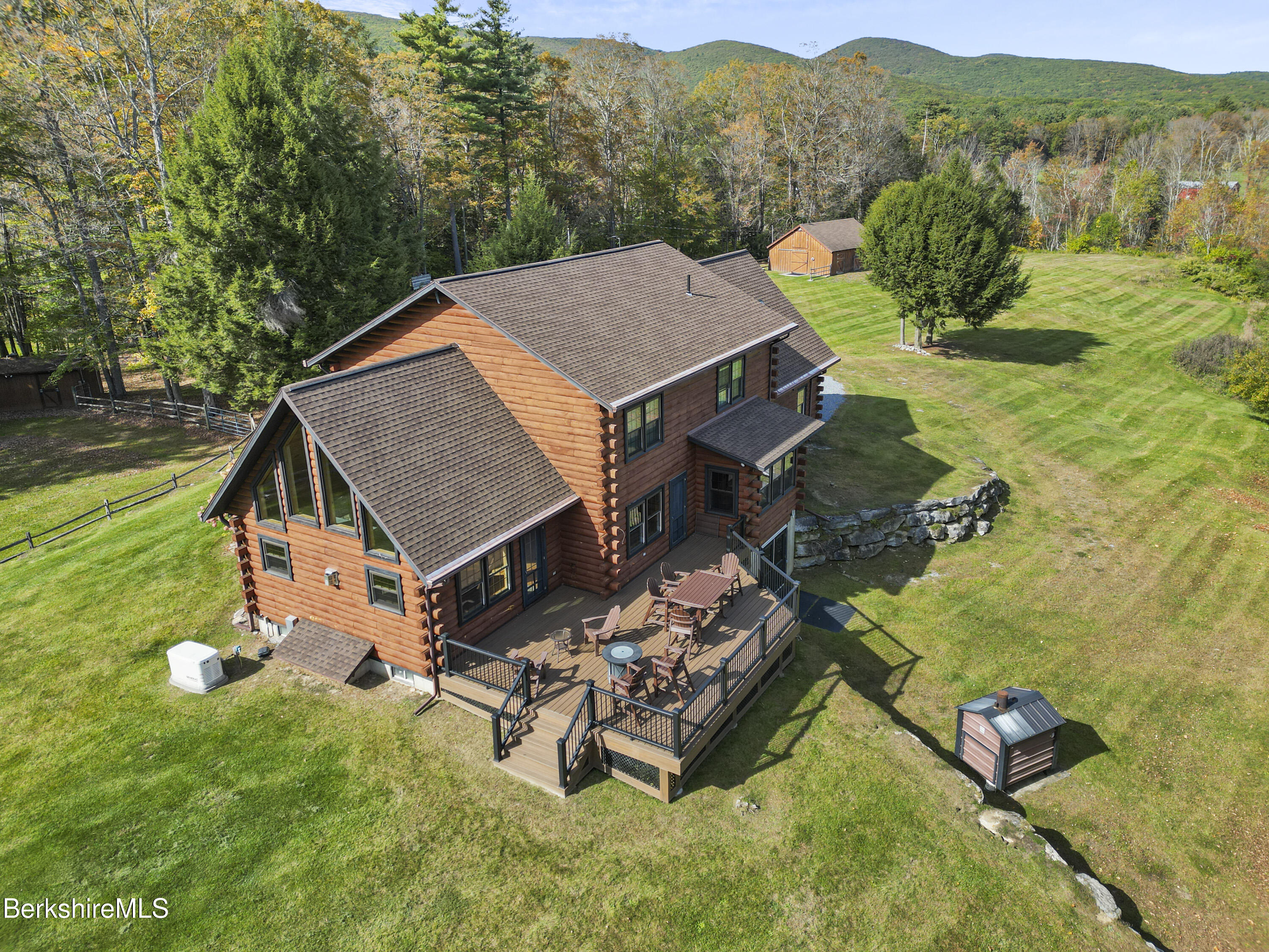 1020 Cascade Street Pittsfield, MA 01201 - Photo 62 of 75 an aerial view of a house having yard