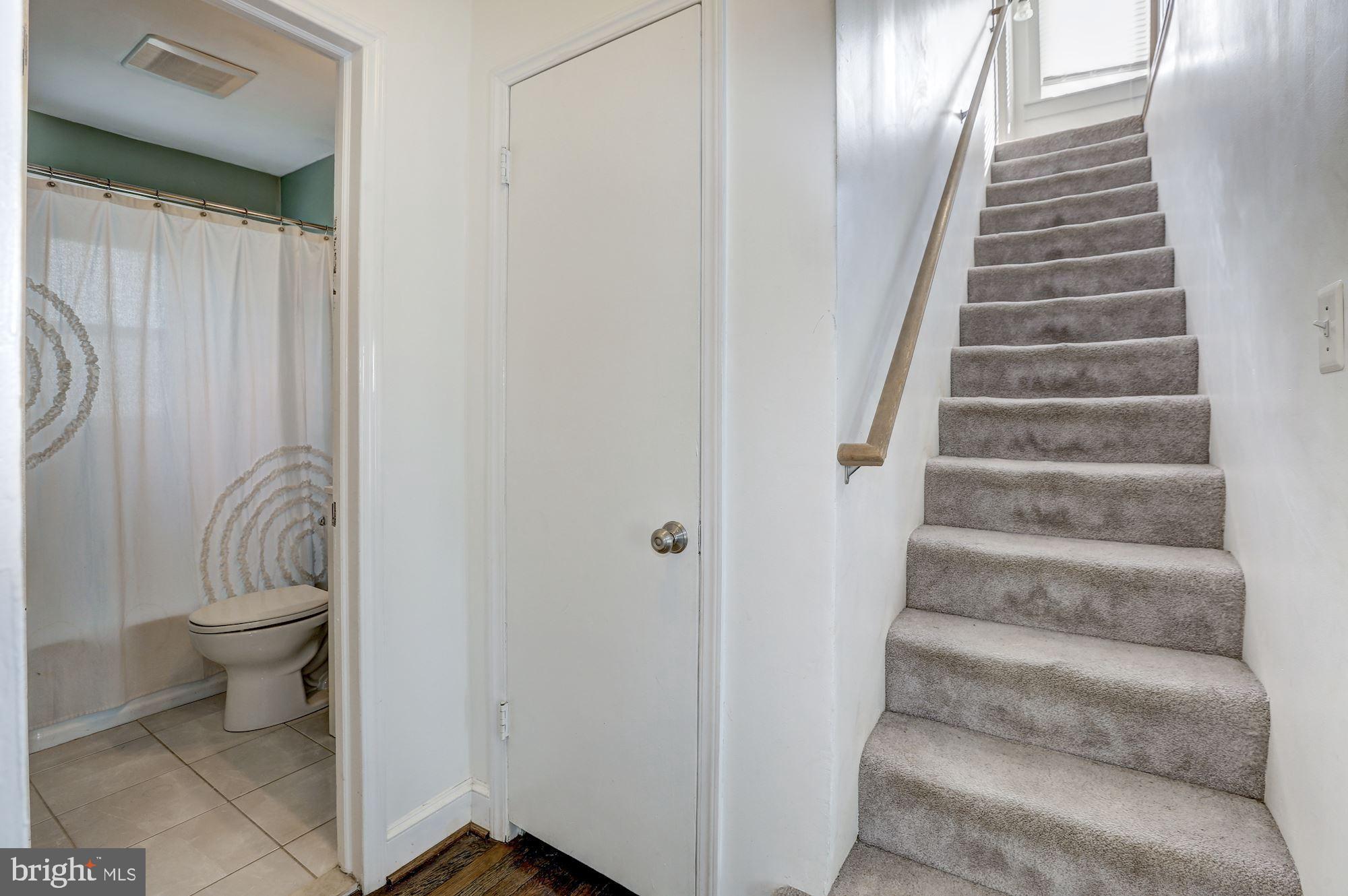 1105 Dryden Street Silver Spring, MD 20901 - Photo 23 of 48 Stairs just outside of the bathroom leading up!