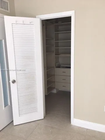 a view of closet area