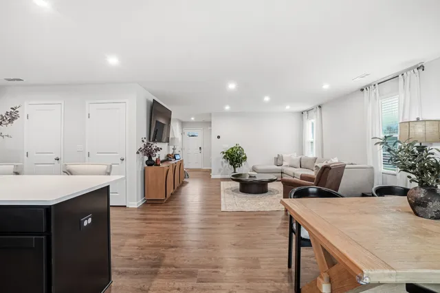 a large room with lots of counter space