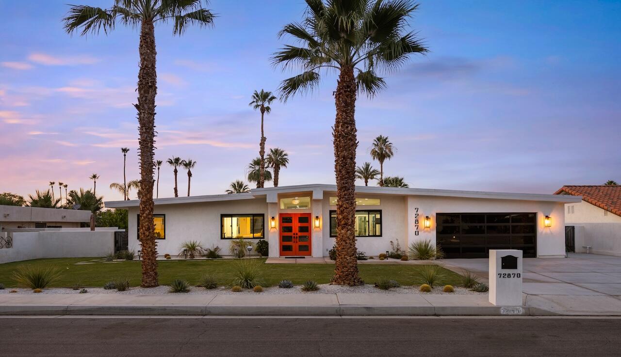 72870 Bel Air Road, Unit 3 Palm Desert, CA 92260 - Photo 23 of 35 front view of a house with a yard