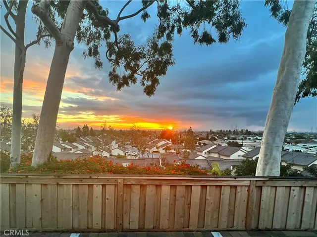 a view of a city from a balcony