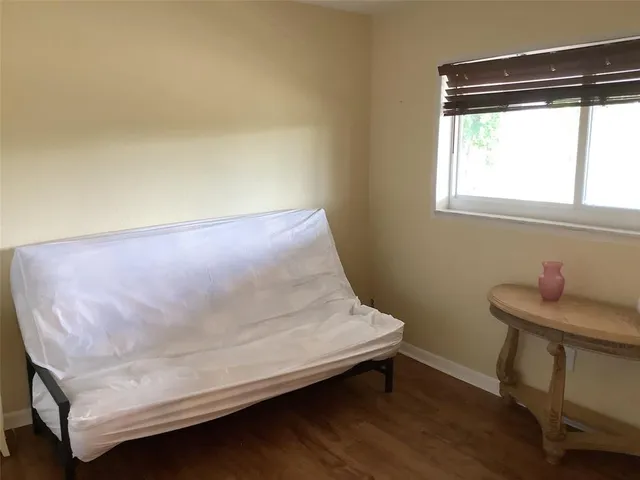 a utility room with a window