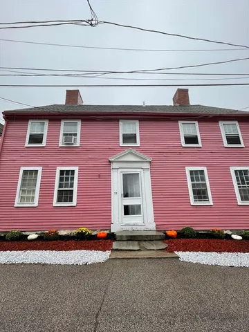 a front view of a building