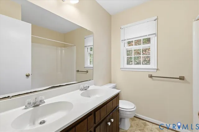 a bathroom with a sink and a toilet