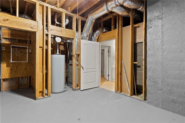 a view of a lake from a yard