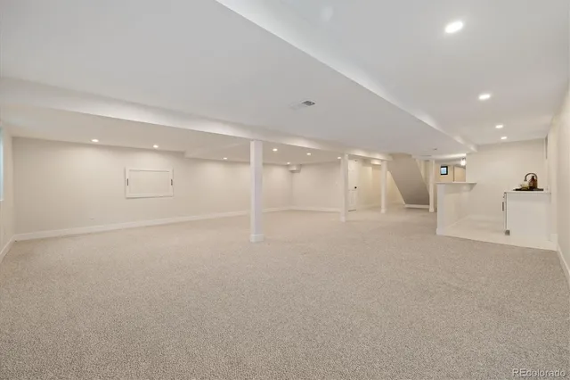 a view of an empty room