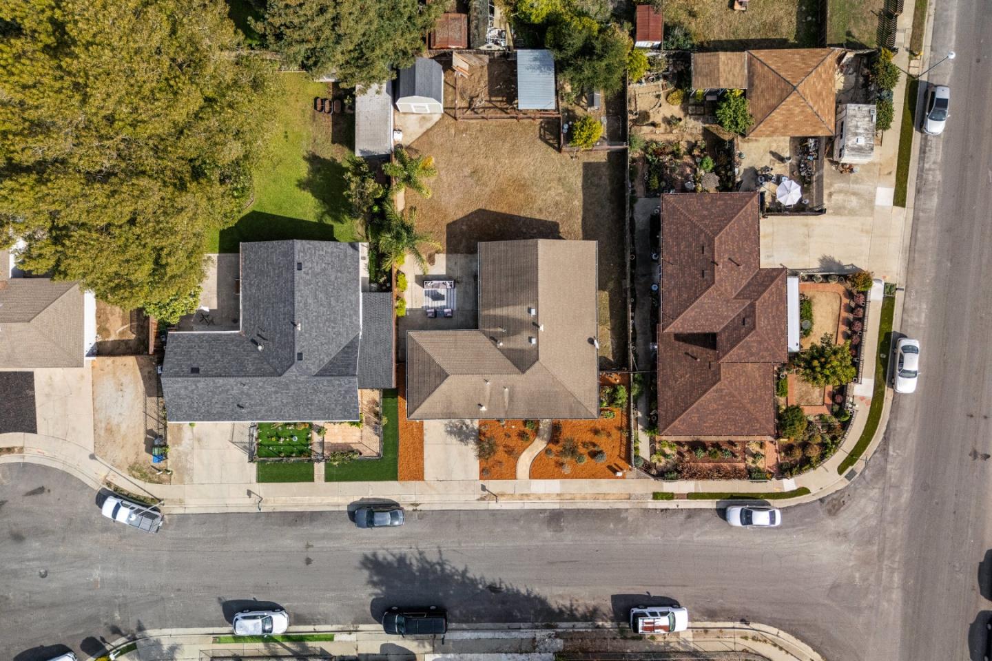 116 Lester Court Watsonville, CA 95076 - Photo 41 of 47 an aerial view of residential houses with outdoor space and parking