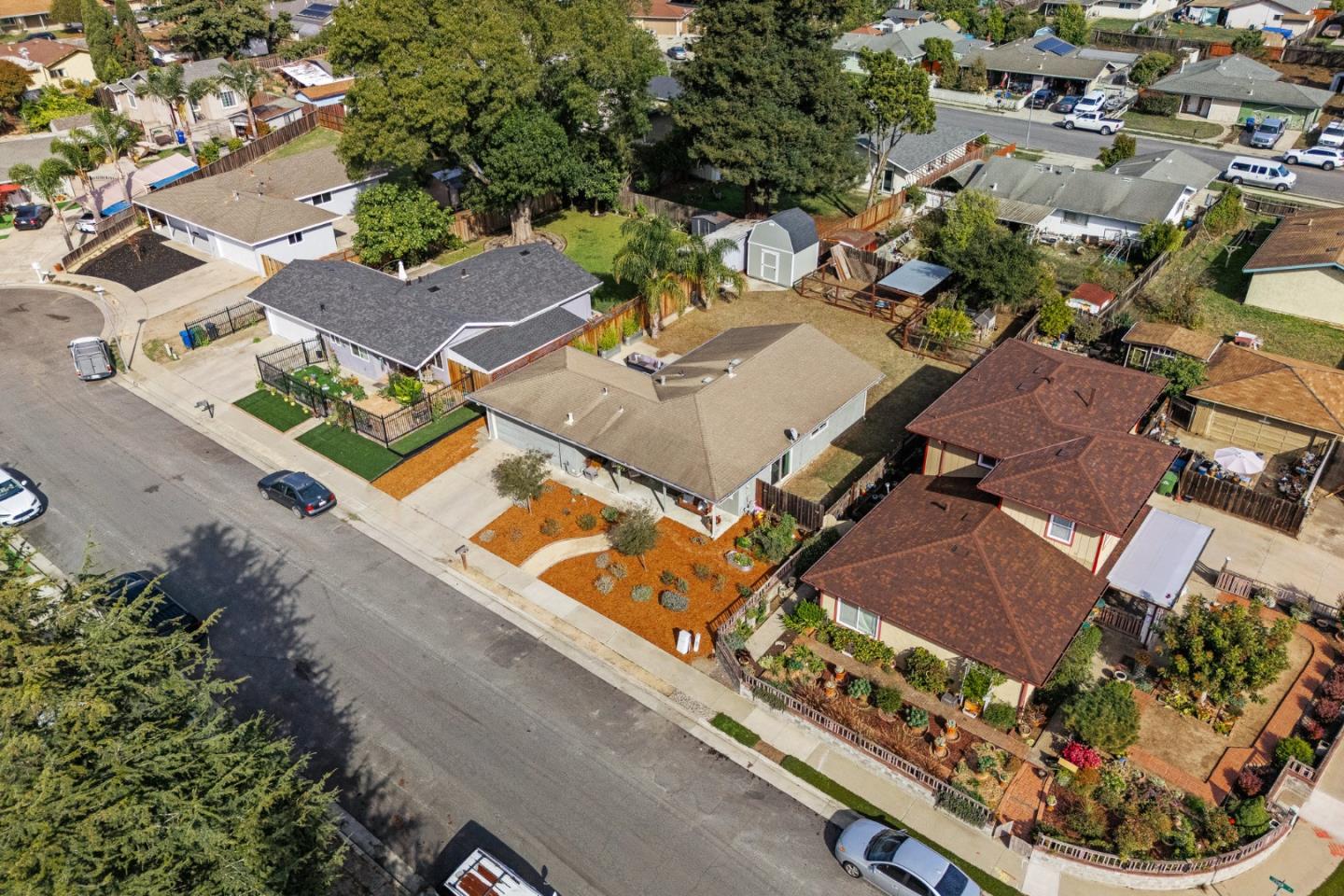 116 Lester Court Watsonville, CA 95076 - Photo 42 of 47 an aerial view of a house with a garden