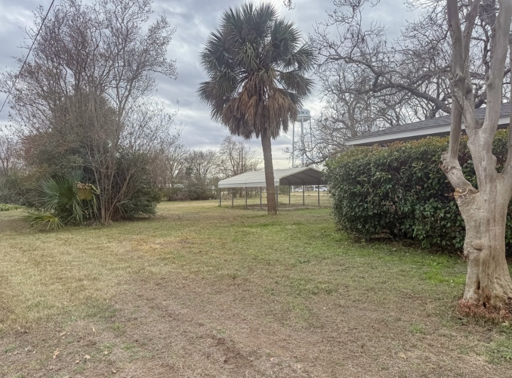 729 Main Street Lexington, TX 78947 - Photo 13 of 15 View of grassy yard featuring a carport