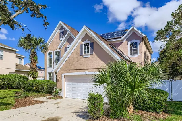 a house view with a outdoor space