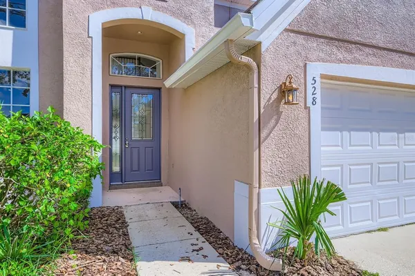 a view of front door of house