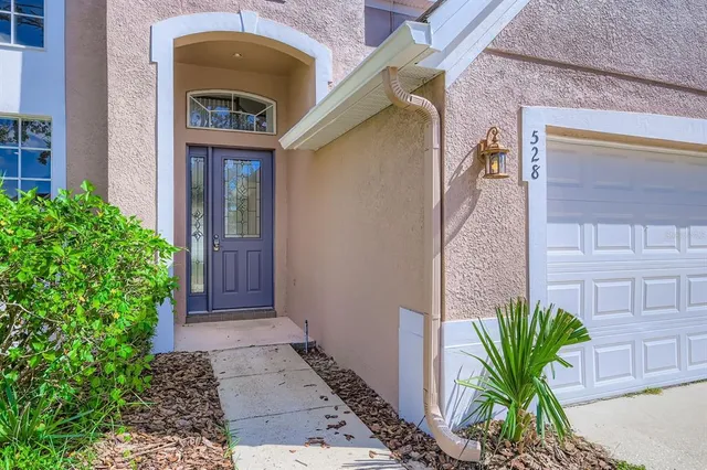 a view of front door of house