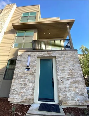 a front view of a house