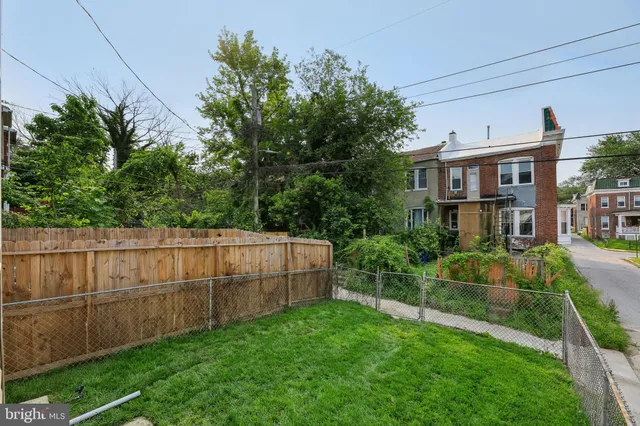 a view of a backyard with plants