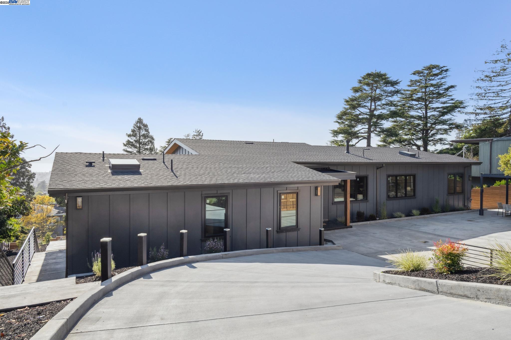front view of a house with a outdoor space