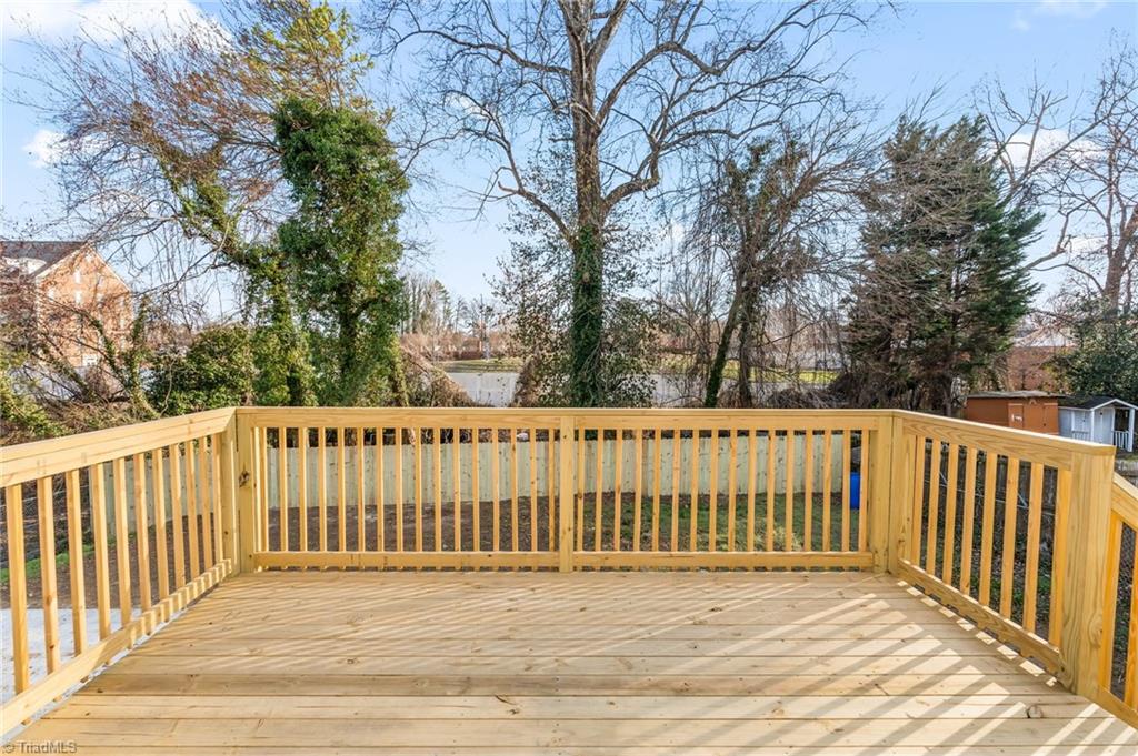 1406 Chatham Drive High Point, NC 27265 - Photo 42 of 48 LOVE the deck ~ HPU is in the distance!