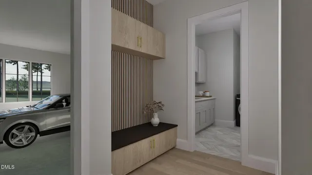 a utility room with sink dryer and washer
