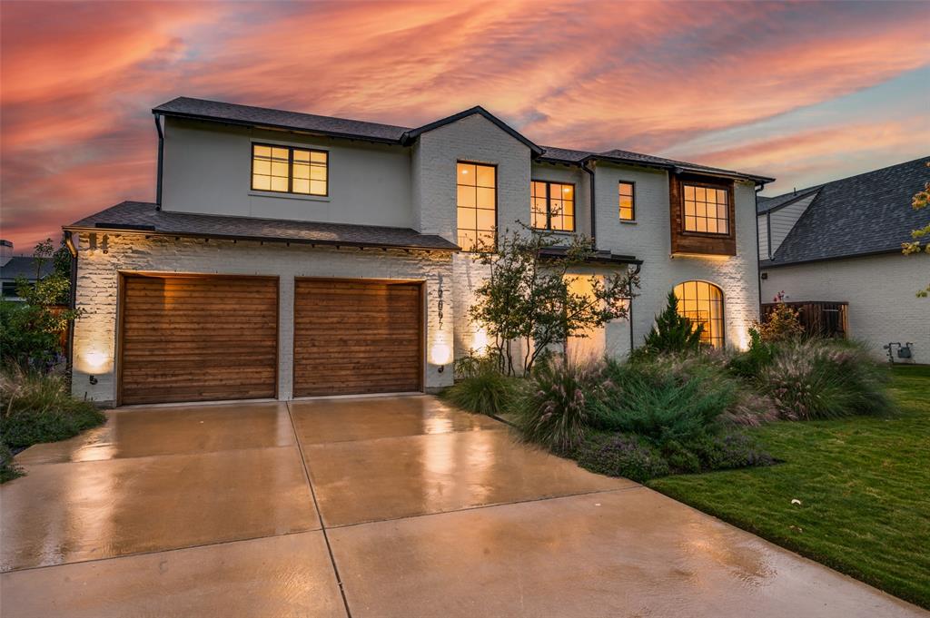 a house view with a garden space
