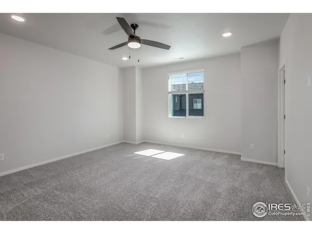 a view of small space with racks on the wall