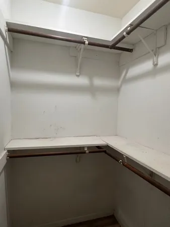 a close view of closet