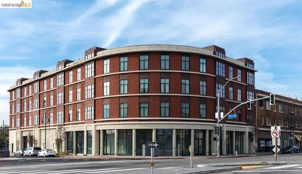 a front view of a building