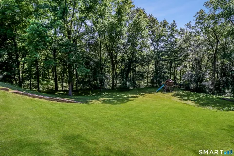 a view of backyard with swimming pool