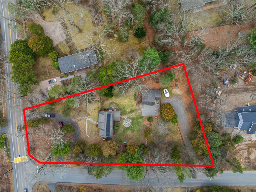 429 Howland Road East Greenwich, RI 02818 - Photo 30 of 33 Overhead shot with lot lines
